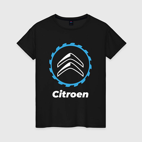 Женская футболка Citroen в стиле Top Gear / Черный – фото 1