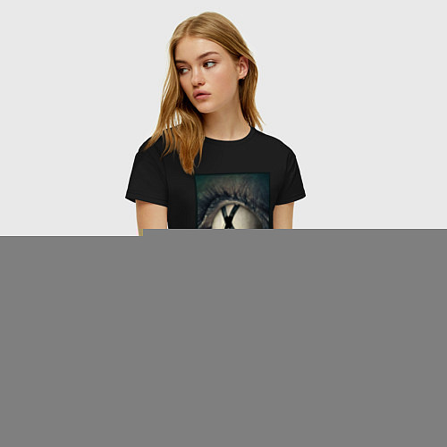 Женская футболка X - Files poster / Черный – фото 3