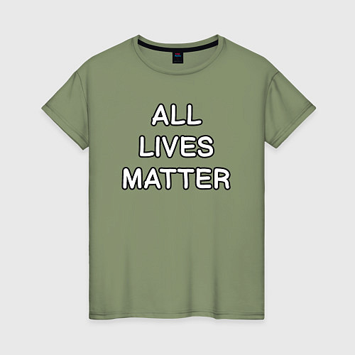 Женская футболка Все жизни важны / Авокадо – фото 1