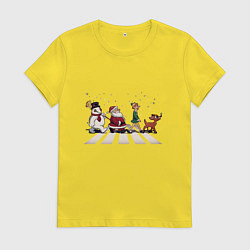 Женская футболка Beatles Christmas