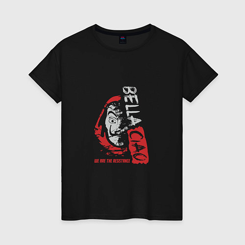Женская футболка Bella ciao - сопротивление / Черный – фото 1