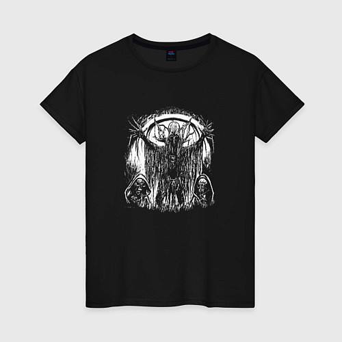 Женская футболка The necromancer of darkness / Черный – фото 1