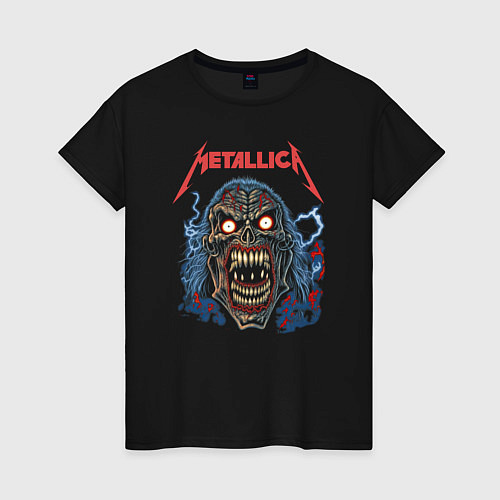 Женская футболка Metallica skull / Черный – фото 1
