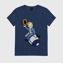 Женская футболка Vault boy - bomb rider