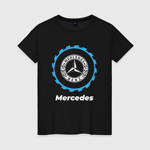 Женская футболка Mercedes в стиле Top Gear / Черный – фото 1