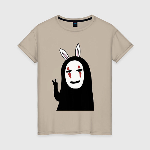 Женская футболка Kaonashi - no face / Миндальный – фото 1