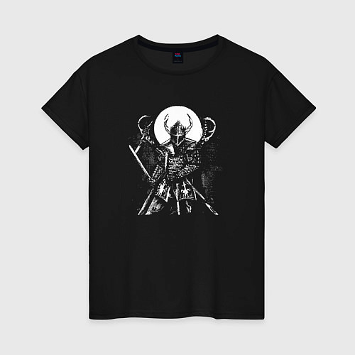 Женская футболка The mad knight / Черный – фото 1