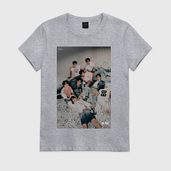 Футболка хлопковая женская Stray Kids Maxident, цвет: меланж