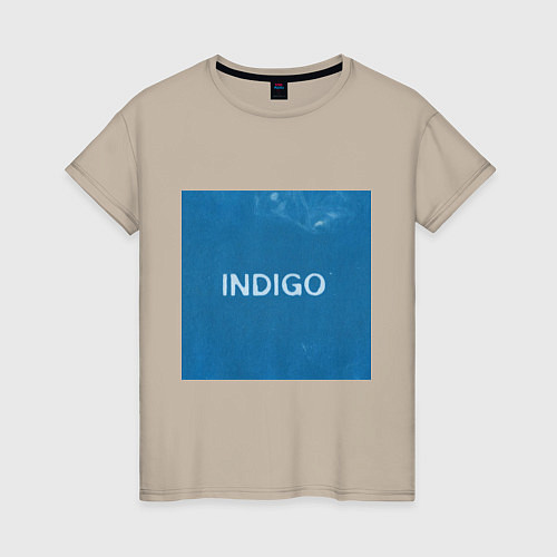 Женская футболка Indigo / Миндальный – фото 1