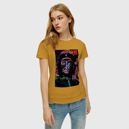 Женская футболка Эрнесто Че Гевара - cool dude / Горчичный – фото 3