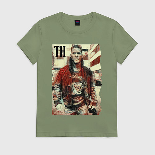 Женская футболка Том Харди - кинозвезда / Авокадо – фото 1