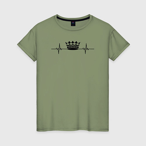 Женская футболка Корона для девушки / Авокадо – фото 1