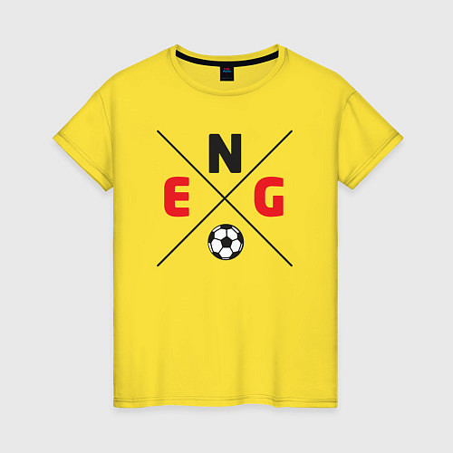 Женская футболка Team England / Желтый – фото 1