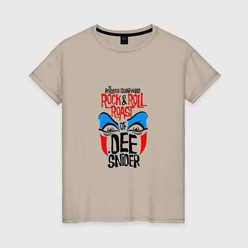 Женская футболка Dee Snider / Миндальный – фото 1