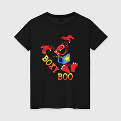 Футболка хлопковая женская Boxy Boo, цвет: черный
