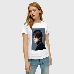 Футболка хлопковая женская Dark side Jimin, цвет: белый — фото 2