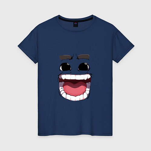 Женская футболка Funny smile / Тёмно-синий – фото 1