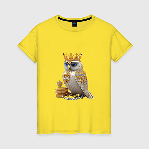 Женская футболка Золотая сова / Желтый – фото 1