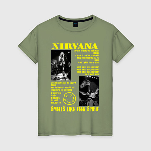 Женская футболка Nirvana SLTS / Авокадо – фото 1