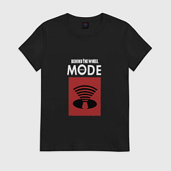 Футболка хлопковая женская Depeche mode musical, цвет: черный