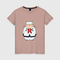 Женская футболка Totoro rocket