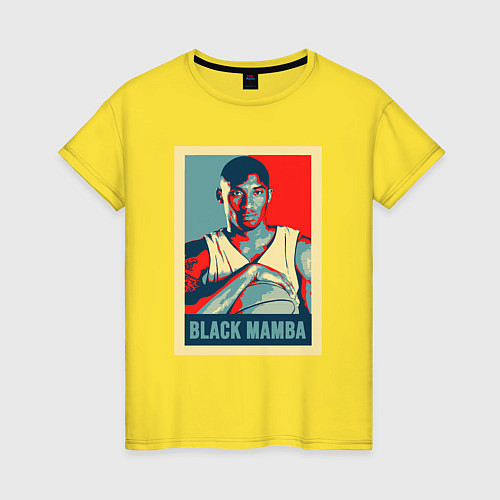 Женская футболка Black mamba poster / Желтый – фото 1