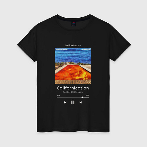 Женская футболка Red Hot Chili Peppers Californication / Черный – фото 1