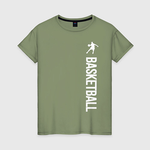 Женская футболка Баскетбол / Авокадо – фото 1