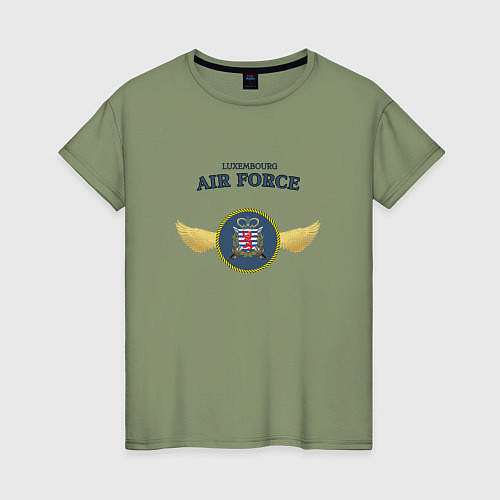 Женская футболка Военно воздушные силы княжества Люксембург / Авокадо – фото 1