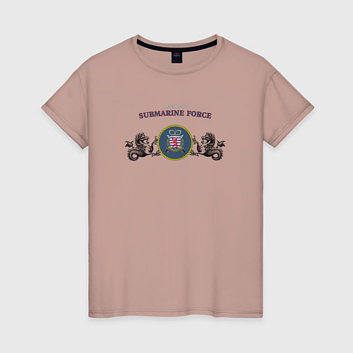 Женская футболка Подводные силы ВМФ княжества Люксембург / Пыльно-розовый – фото 1