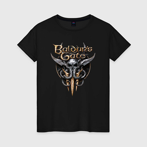 Женская футболка Baldurs Gate III / Черный – фото 1