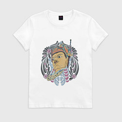 Футболка хлопковая женская Гуатама, цвет: белый