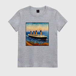 Женская футболка Титаник в стиле Ван Гога