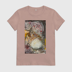 Футболка хлопковая женская Autumn, цвет: пыльно-розовый