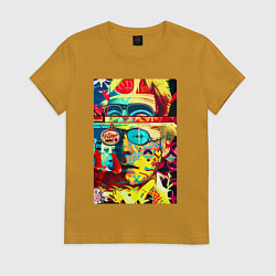 Женская футболка Энди Уорхол - поп-арт - автопортрет