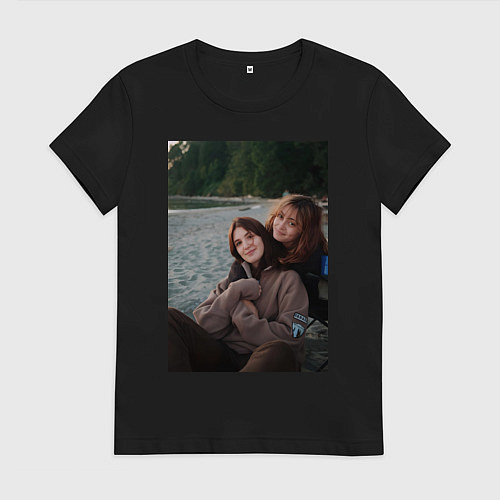 Женская футболка Шершни Софи и Элла за кадром / Черный – фото 1