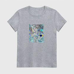 Футболка хлопковая женская Энергия познания, цвет: меланж