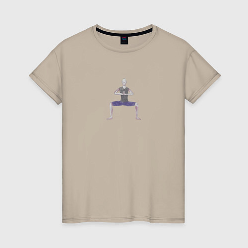 Женская футболка Легкая рудрасана / Миндальный – фото 1