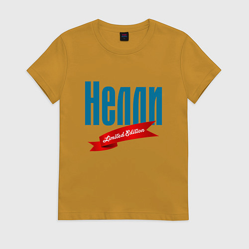 Женская футболка Нелли - ограниченный выпуск / Горчичный – фото 1