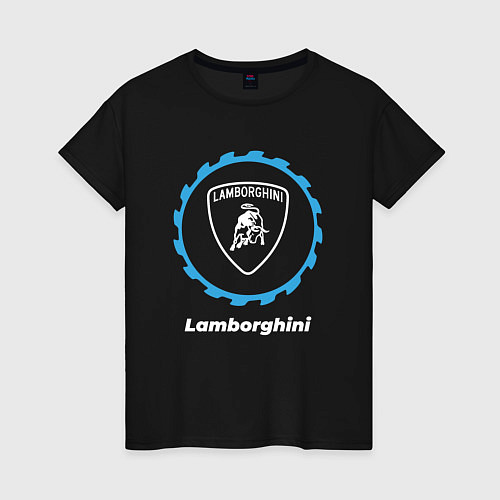 Женская футболка Lamborghini в стиле Top Gear / Черный – фото 1