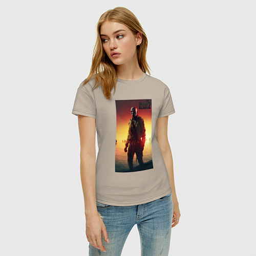 Женская футболка Dead island 2 zombie / Миндальный – фото 3