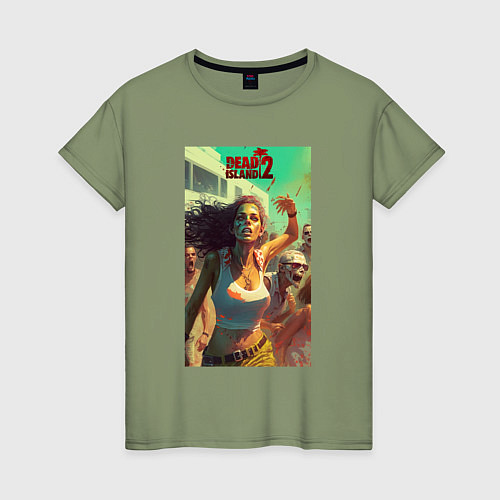Женская футболка Зараженная девушка / Авокадо – фото 1