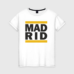 Футболка хлопковая женская Run Real Madrid, цвет: белый