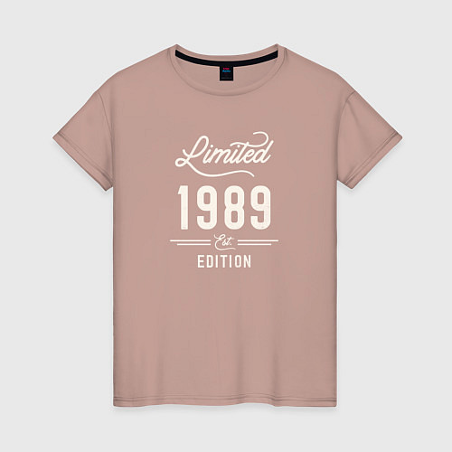 Женская футболка 1989 ограниченный выпуск / Пыльно-розовый – фото 1