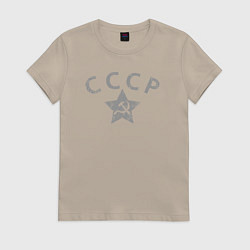 Женская футболка СССР grey