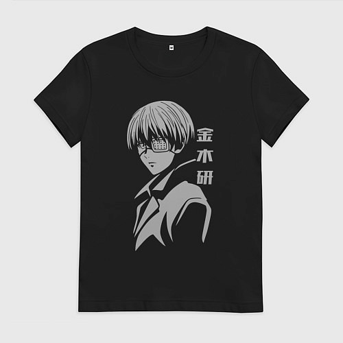 Женская футболка Канеки Токийский гуль / Черный – фото 1