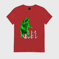 Женская футболка Славянский Veles - медведь