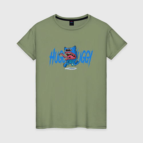 Женская футболка Huggy Wuggy imposter / Авокадо – фото 1