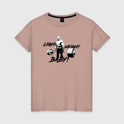 Женская футболка Light baby weight / Пыльно-розовый – фото 1