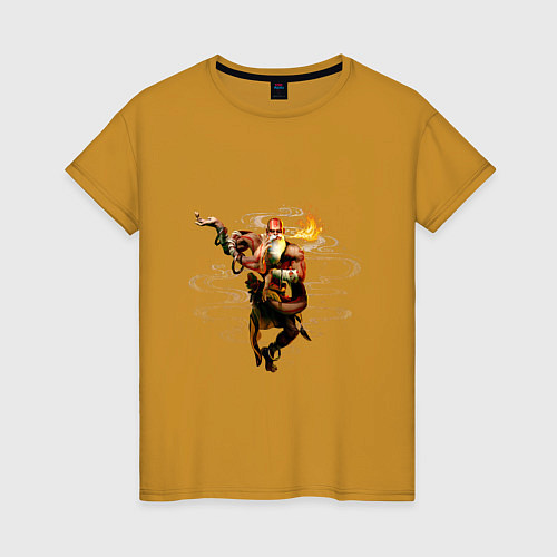 Женская футболка Street Fighter 6 Dhalsim / Горчичный – фото 1